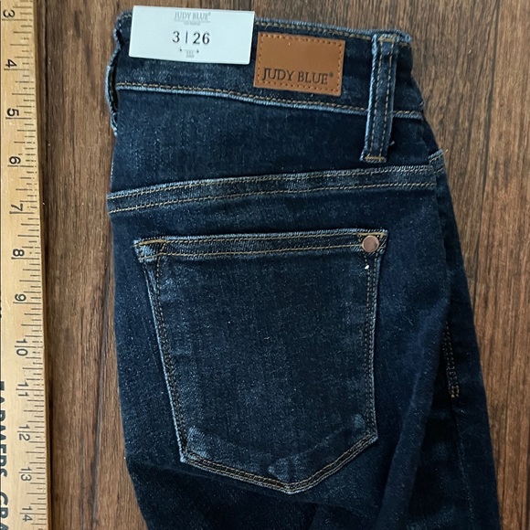 Judy Blue Dark Blue Skinny Jeans - Picture 4 of 5